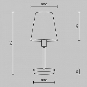 Настольная лампа декоративная Maytoni Lira MOD483TL-01BS