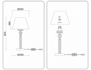 Настольная лампа декоративная Ambrella Light LH LH71007