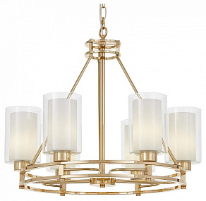 Подвесная люстра LUMINA DECO Marietta LDP 8025-6 F.GD+WT