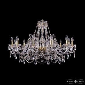 Подвесная люстра Bohemia Ivele Crystal 1411 1411/12/360 G