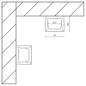 Профиль накладной DesignLed LS 00-00010364