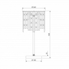 Настольная лампа декоративная Eurosvet Radiance 108011
