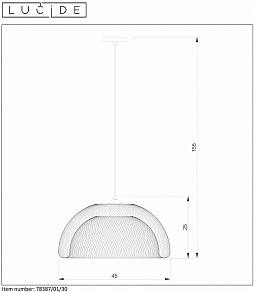 Подвесной светильник Lucide Mesh 78387/01/30
