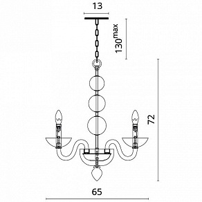 Подвесная люстра Divinare Letizia 1156/02 LM-6