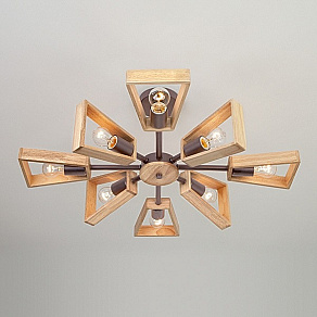 Люстра на штанге Eurosvet Klark 70056/8 кофе