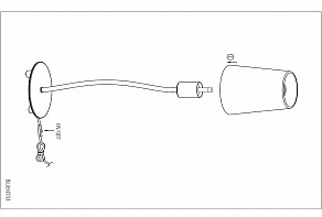 Настольная лампа декоративная Eglo Noventa 95008