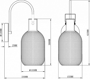 Бра Moderli Alina V2800-1W