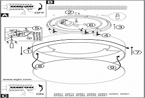 Накладной светильник Eglo ПРОМО Viserbella 97641