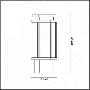 Наземный низкий светильник Odeon Light Gino 4048/1B