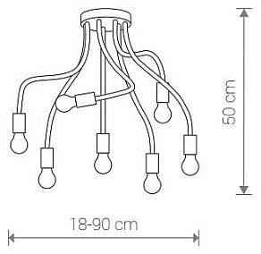 Потолочная люстра Nowodvorski Flex 9273