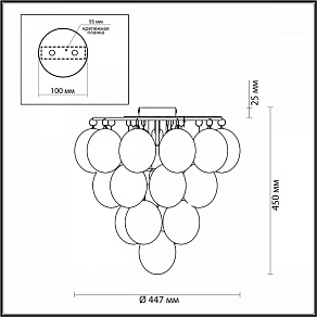 Накладной светильник Odeon Light Grape 4797/6C