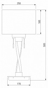 Настольная лампа декоративная Bogate's Titan 991 кофе 10W