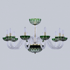 Подвесная люстра Bohemia Ivele Crystal Ivele Crystal 1 1308/10/300 G Cl/Clear-Green/H-1I