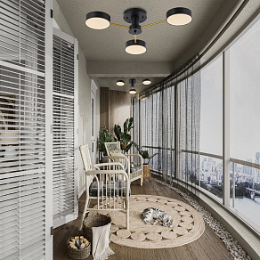 Потолочная люстра Arte Milano Ferrara 252006/3 Bk/Bk