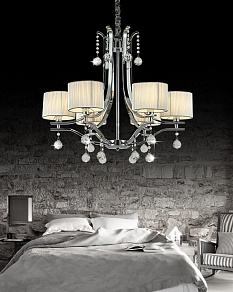 Подвесная люстра LUMINA DECO Fontenea LDP 8443-6 CHR