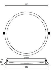 Встраиваемый светильник Deko-Light Round II 565275