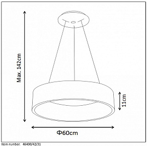 Подвесной светильник Lucide Talowe Led 46400/42/31