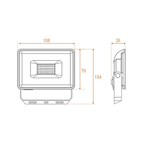 Настенно-потолочный прожектор Wolta WFL-20W WFL-20W/06