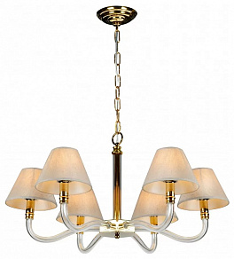 Подвесная люстра iLamp Amber YT2043-8 GD+Coffee