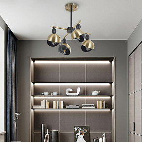 Люстра на штанге Arte Milano Neapolis-71307 271307/4 BK/GD