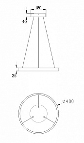 Подвесной светильник Maytoni Rim MOD058PL-L22W4K