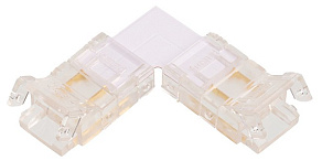 Соединитель лент угловой жесткий Wolta  WLS-2PIN-8MM-MONO-L