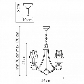 Подвесная люстра Osgona Riccio 705032