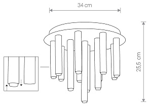 Накладной светильник Nowodvorski Stalactite 8355