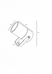 Светильник на штанге Arte Lamp Mistero A3303AL-1WH