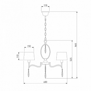 Подвесная люстра Eurosvet Madera 10127/5 хром/прозрачный хрусталь Strotskis Smart