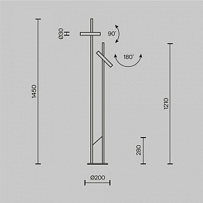 Торшер Maytoni Trust MOD460FL-L6BS3K