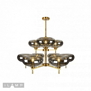Люстра на штанге iLamp Rivoli 6607/9 GD