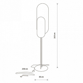 Торшер Nowodvorski Wheel Lux 7646