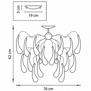 Люстра на штанге Lightstar Manica 794124