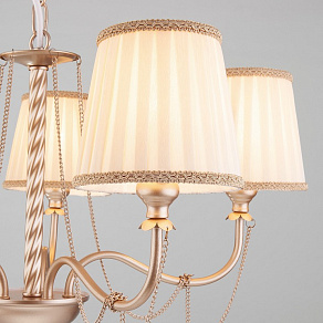 Подвесная люстра Eurosvet Enzo 60068/5 перламутровое золото