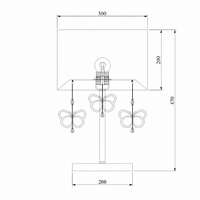 Настольная лампа декоративная Bogate's Papillon 01095/1