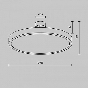 Накладной светильник Maytoni Technical Plato TR153-1-10W3K-PT