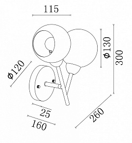 Бра Freya Sherry FR5121WL-02G