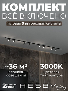 Комплект трековый Hesby Lighting Skylite №3 HSBL_kompl_S003_VI3B3K