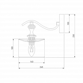 Бра Eurosvet Ofelia 60070/1 серебро