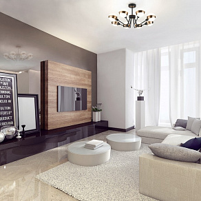 Люстра на штанге Eurosvet Jasper 70093/8 черный