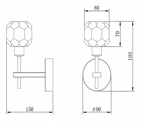 Бра Freya Grace FR5114WL-01BZ