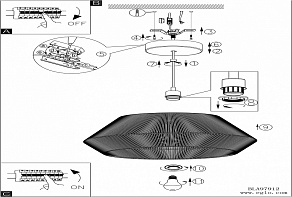 Подвесной светильник Eglo ПРОМО Palmones 97912