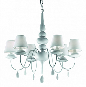 Подвесная люстра Ideal Lux Blanche BLANCHE SP6 BIANCO