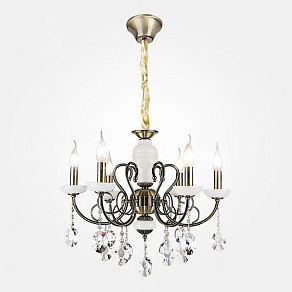 Подвесная люстра Eurosvet 60055-56 60055/6 античная бронза