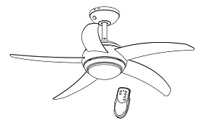 Светильник с вентилятором Globo Fabiola 0306LED