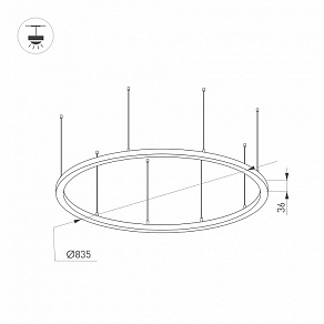 Подвесной светильник Arlight ARC 034005(1)