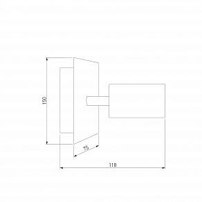 Спот Eurosvet Fleur 20066/1 черный/золото 5W