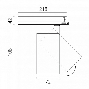 Светильник на штанге Lightstar Alta Base A5246TRIAC