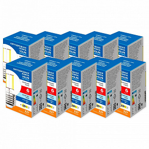 Набор из 10 ламп светодиодных Volpe OPTIMA Филамент E27 6Вт 4000K UL-00013918